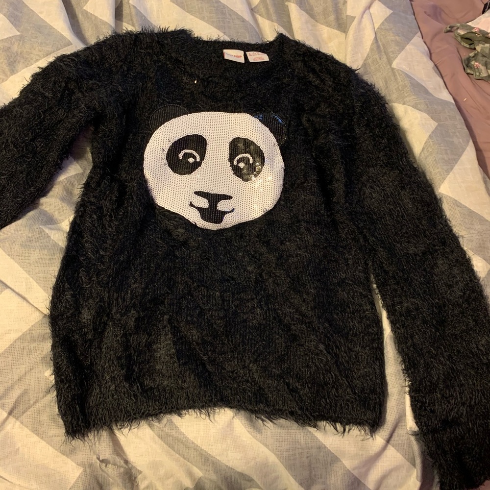 Manguun girls panda angora top size Extra large